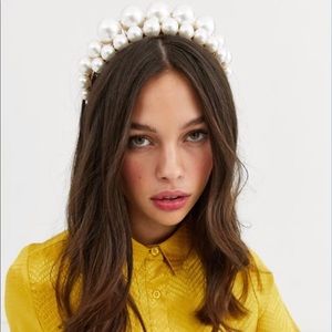 ASOS Double Row Pearl Headband